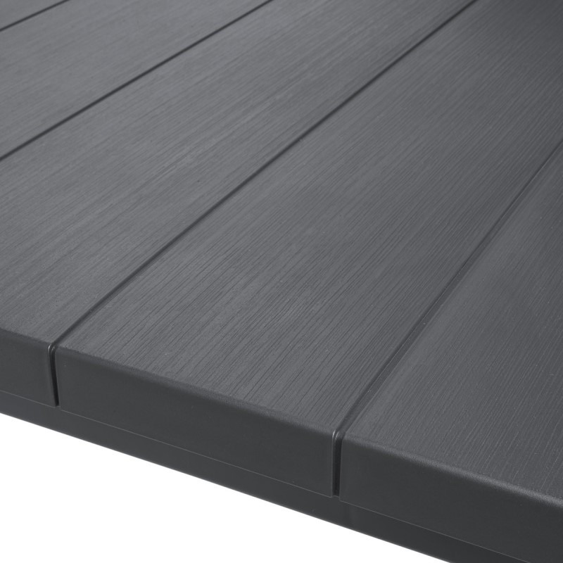 Masa de gradina KETER Julie 246186, negru, dreptunghiulara, polipropilena, 147 x 90 x 74.5 cm