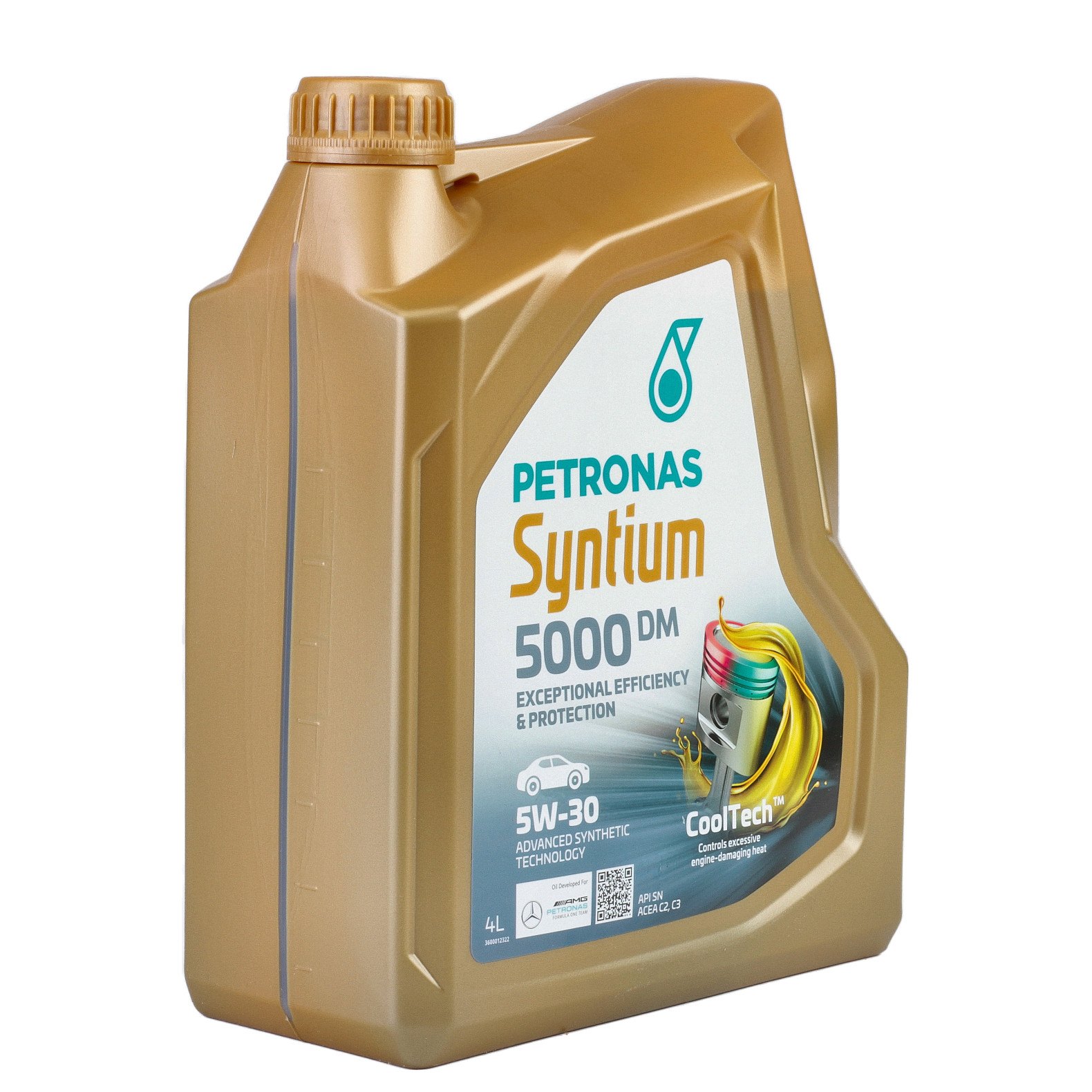 Ulei motor PETRONAS Syntium 5000 DM 5W30, volum 4 litri, sintetic