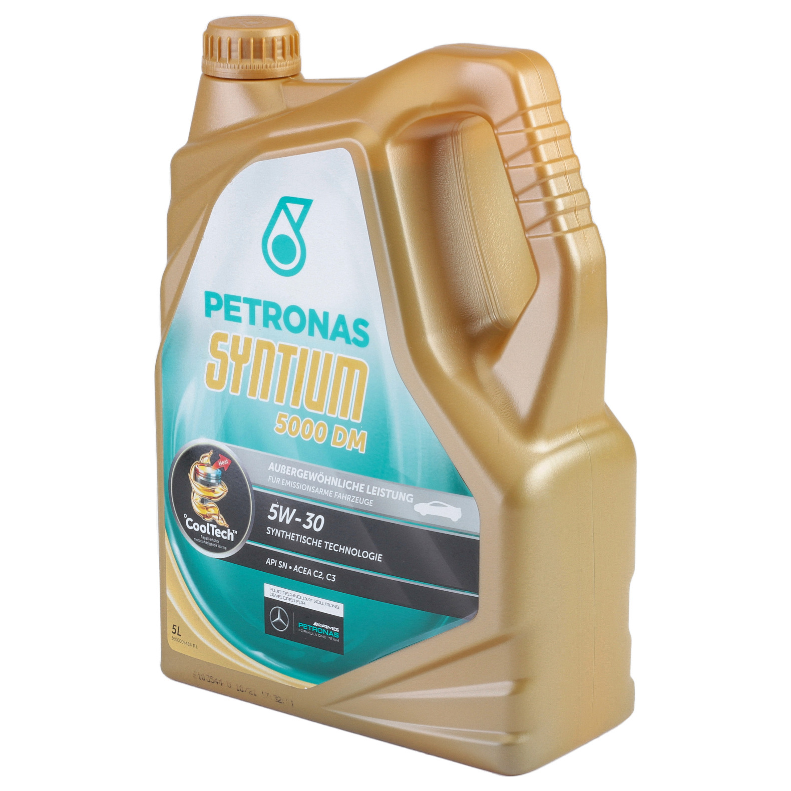 Ulei motor PETRONAS Syntium 5000 DM 5W30, volum 5 litri, sintetic