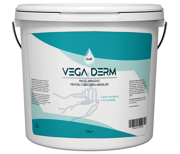 Pasta abraziva pentru curatarea mainilor VEGA DERM 12218678, 10 kg, concentrata, cu glicerina
