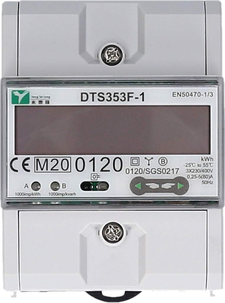 Contor electric pentru statii de incarcare auto KS TOOLS eFuturo 117.7933, 11/22kW, trifazic, 50 Hz, cu display LCD