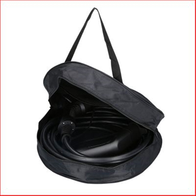 Geanta pentru cablu de incarcare auto KS TOOLS eFuturo 117.7941, cu fermoar, diametru 40 cm, latime 12 cm, negru