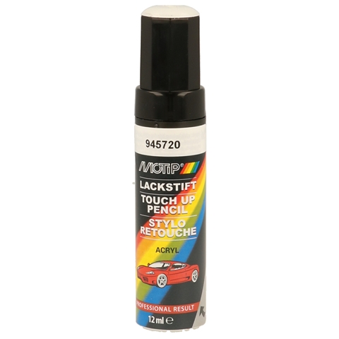 Marker vopsea retus auto MOTIP KOMPAKT LACKSTIFT Acryl 945720, culoare alb, 12 ml