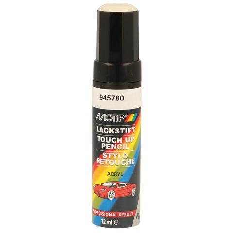 Marker vopsea retus auto MOTIP KOMPAKT LACKSTIFT Acryl 945780, culoare alb, 12 ml