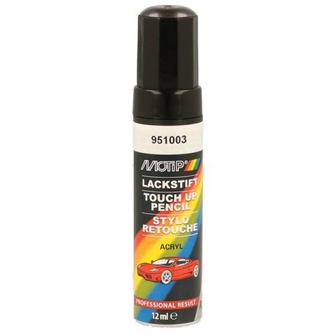 Marker vopsea retus auto MOTIP KOMPAKT LACKSTIFT Acryl 951003, culoare negru metalizat, 12 ml