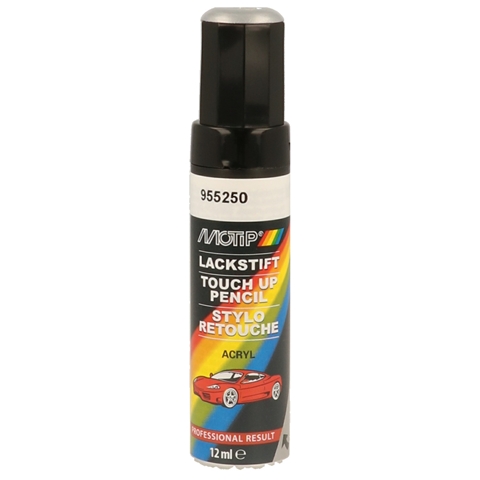 Marker vopsea retus auto MOTIP KOMPAKT LACKSTIFT Acryl 955250, culoare argintiu metalizat, 12 ml
