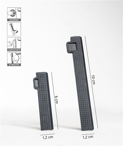 Set 4 protectii pentru cant portiere RATI V01764, adezive, negru