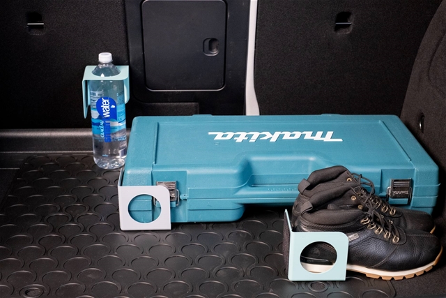 Set 2 opritoare/stabilizatoare portbagaj auto RATI V01770, banda Velcro, pentru fixare bagaje, rosu