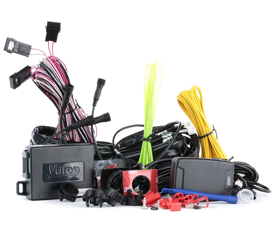 Kit 4 senzori de parcare cu avertizare sonora VALEO 632203, 12V, montare fata/spate, compatibil cu vehicule cu carlige de remorcare