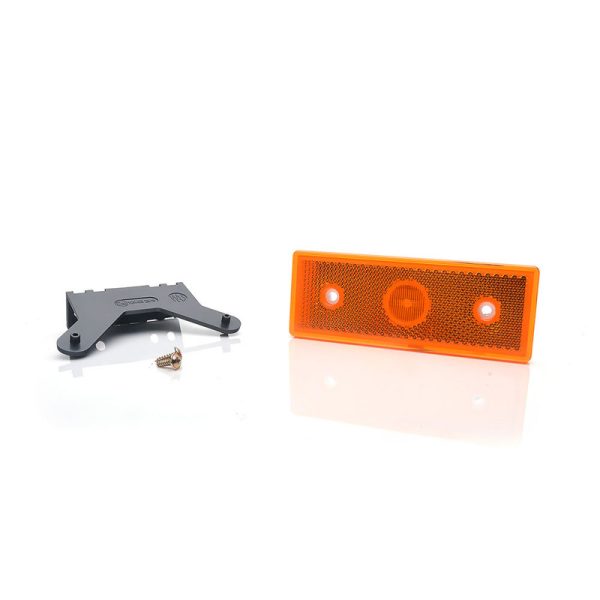 Lampa gabarit LED WAS 1412 W201 110603, 12V-24V, pozitie culoare portocaliu
