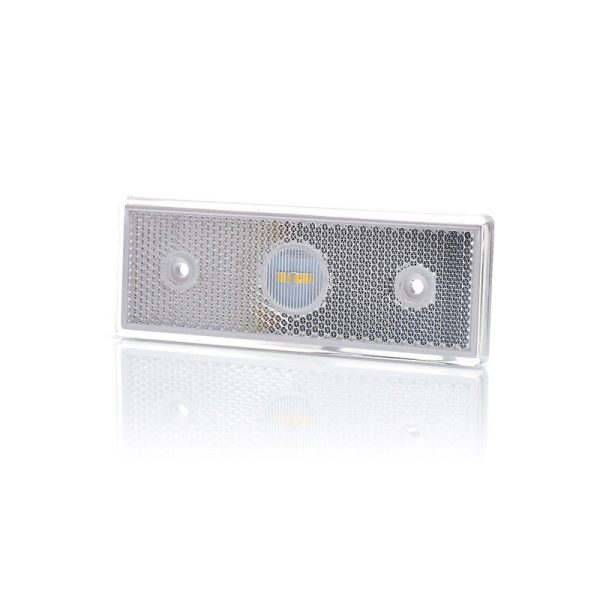 Lampa gabarit LED WAS 1414 W201 110606, 12V-24V, pozitie culoare alb