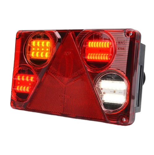 Lampa multifunctionala spate stanga cu LED WAS 110612, 391 W70Dl, 12V-24V, semnalizare dinamica, 6 functii