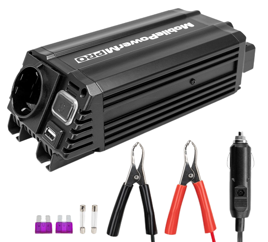 Invertor de tensiune auto HEYNER Premium M Pro 511920, 300-600 W, intrare 12V, iesire 230V, priza USB