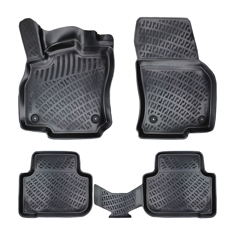 Set covorase auto din cauciuc UMBRELLA 110152, TPE, negru, pentru Audi Q3 II (F3), 2018-