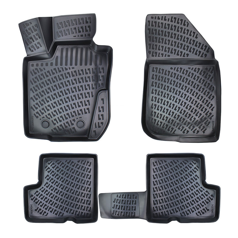 Set covorase auto din cauciuc UMBRELLA 110156, TPE, negru, pentru Dacia Duster 4X2 Prestige, 2017-2022