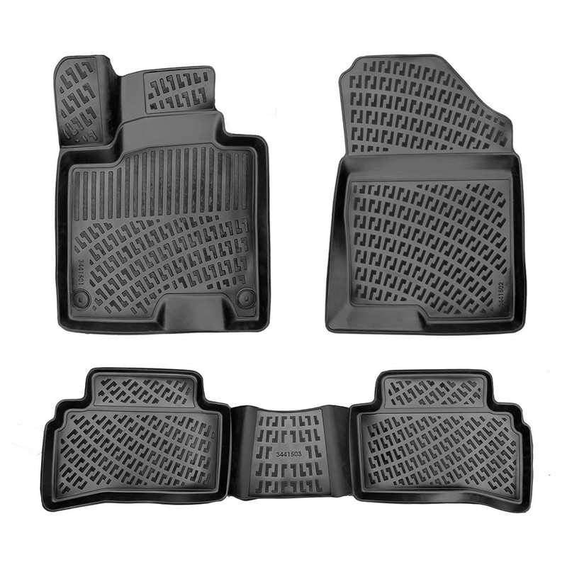 Set covorase auto din cauciuc UMBRELLA 110167, TPE, negru, pentru KIA Sportage V SWB Elegance Comfort/Cool/Prestige, 2021-