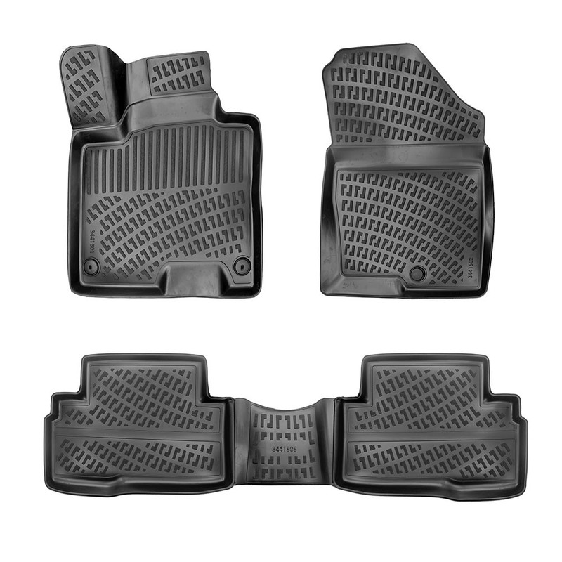 Set covorase auto din cauciuc UMBRELLA 110168, TPE, negru, pentru KIA Sportage V SWB Prestige Smart, 2021-