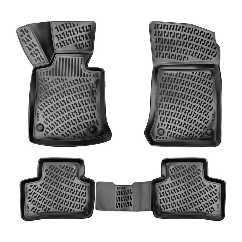 Set covorase auto din cauciuc UMBRELLA 110169, TPE, negru, pentru Mercedes-Benz GLK, 2008-2015