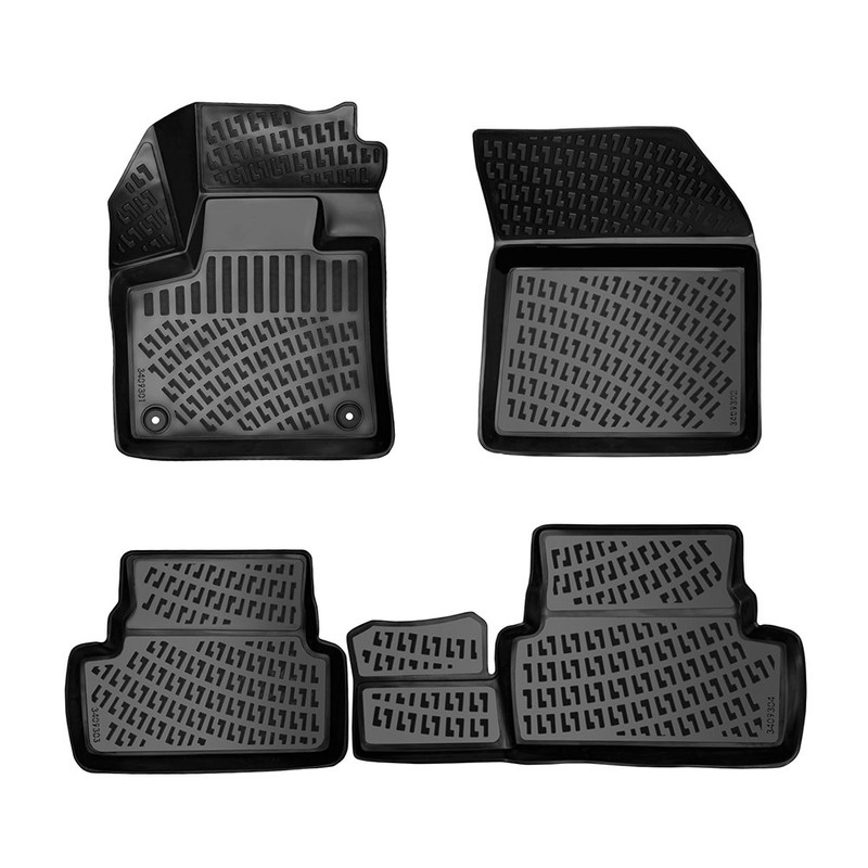 Set covorase auto din cauciuc UMBRELLA 110173, TPE, negru, pentru Opel Grandland X, 2017-