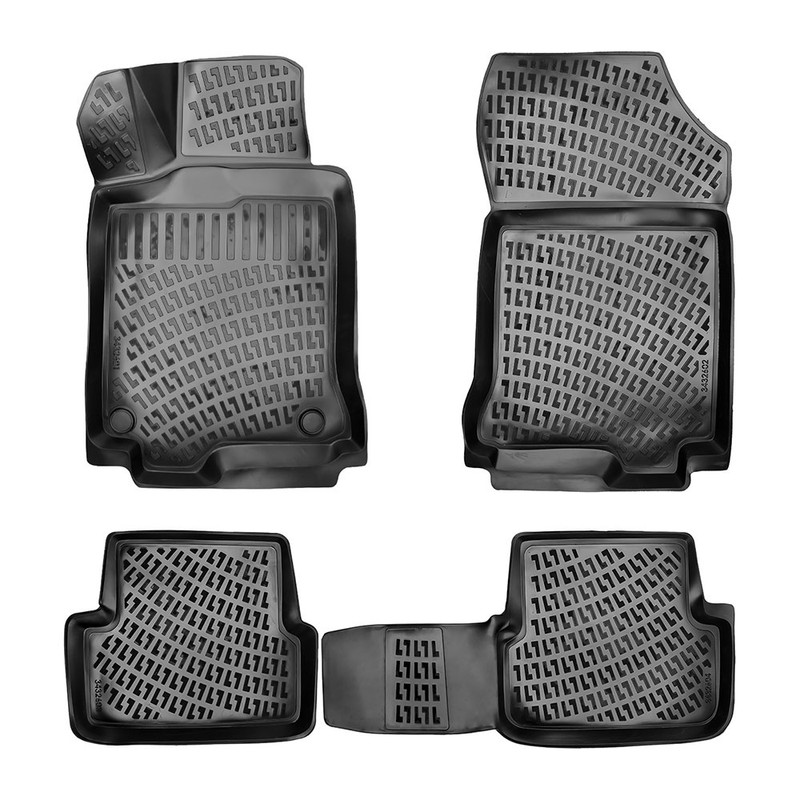 Set covorase auto din cauciuc UMBRELLA 110176, TPE, negru, pentru Renault Laguna III, 2007-2015