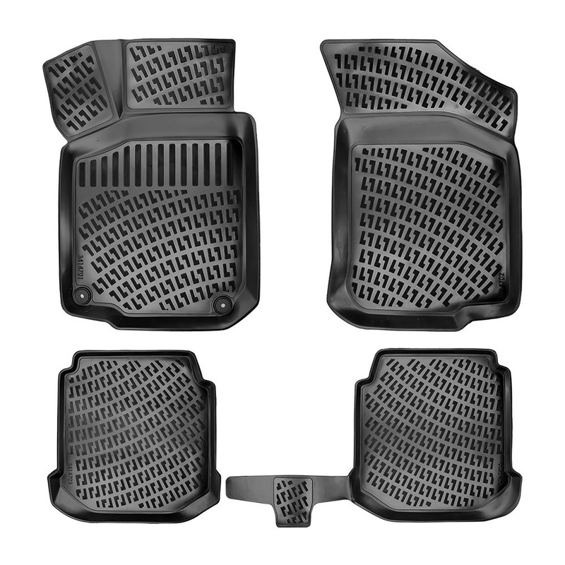 Set covorase auto din cauciuc UMBRELLA 110181, TPE, negru, pentru Volkswagen Golf 4, 1997-2005