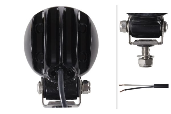 Proiector auto LED HELLA 1G0 996 476-011, rotund, diametru 83 mm, 12/24V, 30 W, lungime cablu 2000 mm, 6500 K