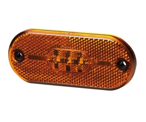 Lumina de pozitie HELLA 2PS 357 009-001, 44 x 108 mm, LED, 0.5 W, 12 V, portocaliu, lungime cablu 150 mm