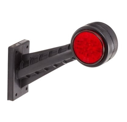 Lampa de gabarit lunga HELLA 2XS 357 004-041, LED, 30V, 12/24V, unghi 60 grade, sticla transparenta, partea dreapta