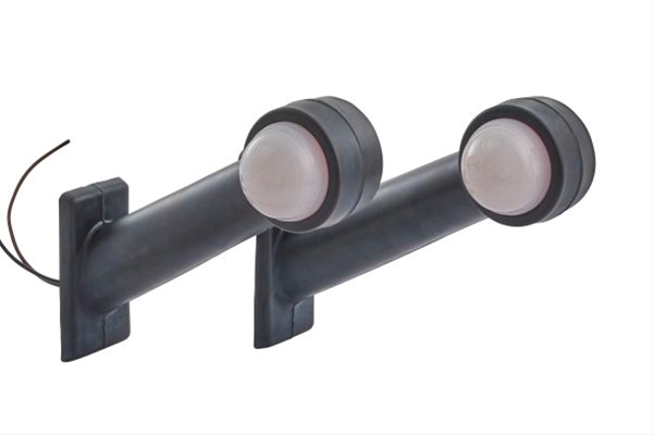 Lampa de gabarit oblica HELLA 2XS 955 232-001, R5W, 12/24V, unghi 45 grade, fara becuri