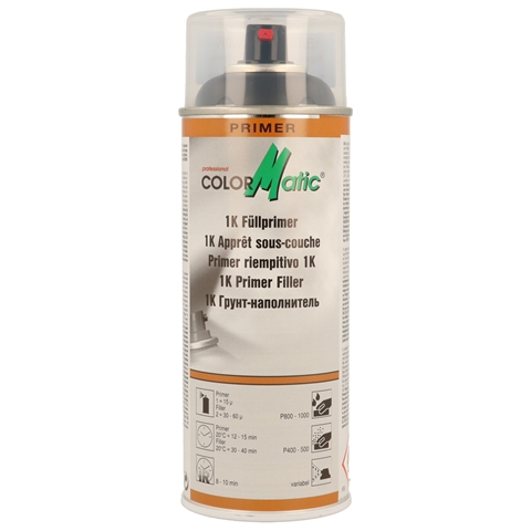 Spray grund COLORMATIC 1K Primer Filler HG7 549663, negru, 400 ml