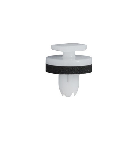 Set 15 clipsuri auto RESTAGRAF A130136, 9 x 6.5 mm, din plastic, alb, pentru panouri usi auto