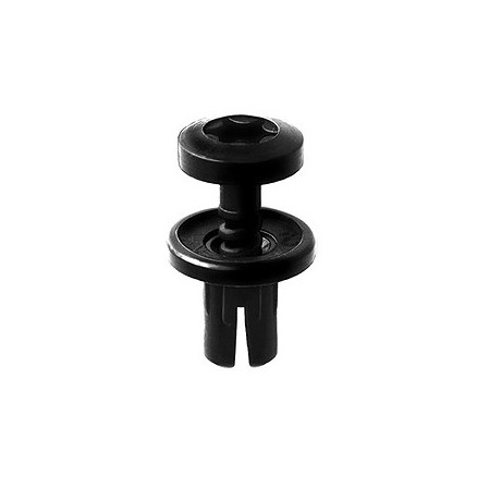 Set 100 clipsuri auto RESTAGRAF A42601, diametru 6.2 mm, cu filet, din plastic, negru