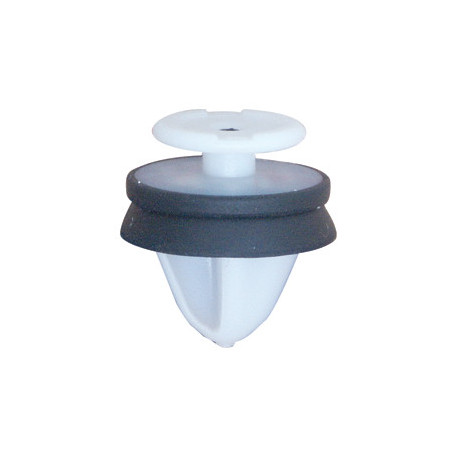Set 100 clipsuri auto RESTAGRAF A42613, diametru 8.2 mm, din plastic, alb, pentru elemente caroserie auto