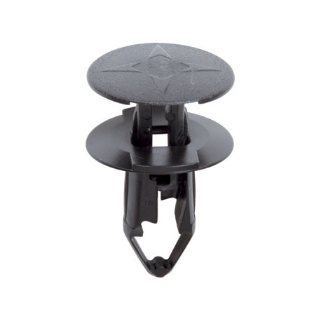 Set 100 nituri auto RESTAGRAF A42615, diametru 8 - 8.2 mm, din plastic, negru, pentru elemente caroserie auto