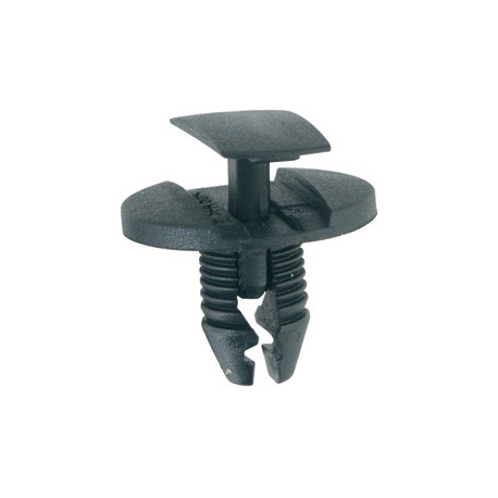 Set 100 nituri auto RESTAGRAF A42621, 8 - 8.3 mm, din plastic, negru, pentru elemente caroserie auto