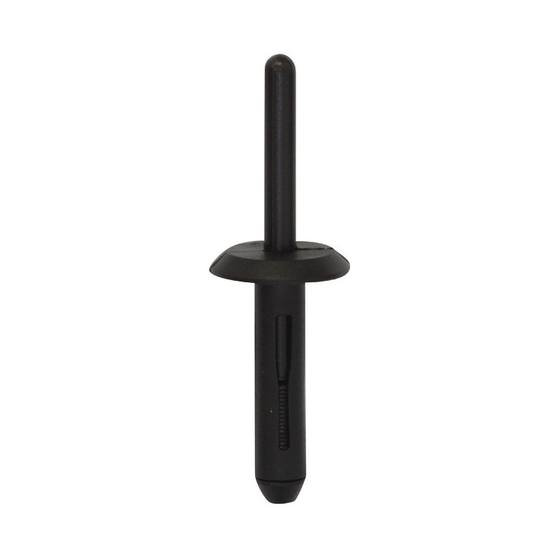 Set 100 nituri auto RESTAGRAF A42626, diametru 6.3 - 6.8 mm, din plastic, negru, pentru elemente caroserie auto