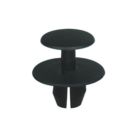 Set 100 nituri auto RESTAGRAF A42636, diametru 8 mm, din plastic, negru, pentru elemente caroserie auto
