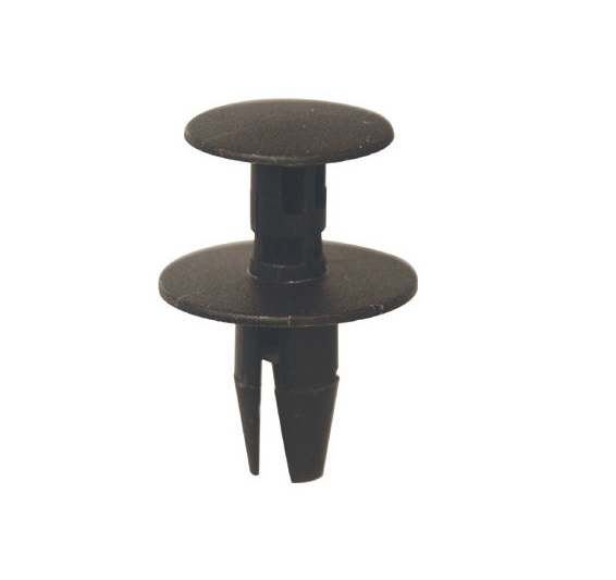 Set 100 nituri auto RESTAGRAF A42637, diametru 8.2 mm, din plastic, negru, pentru elemente caroserie auto