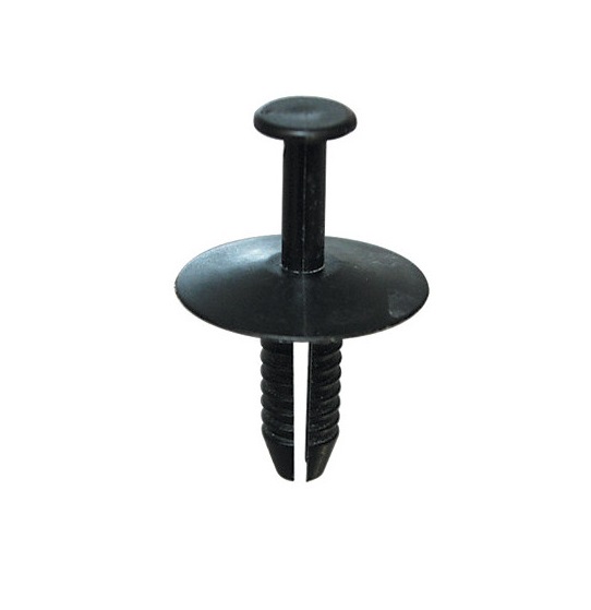 Set 100 nituri auto RESTAGRAF A42640, diametru 6 mm, din plastic, negru, pentru elemente caroserie auto