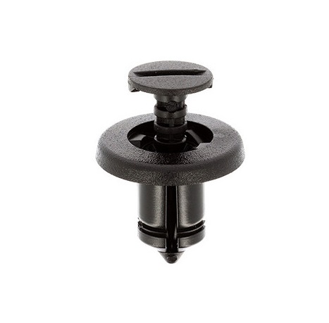 Set 100 nituri auto RESTAGRAF A42641, diametru 8.2 mm, din plastic, negru, pentru elemente caroserie auto