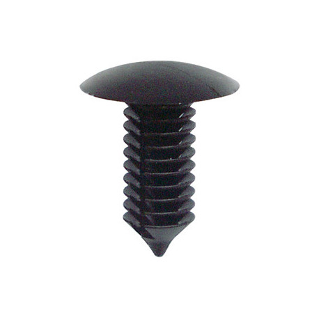Set 100 nituri auto RESTAGRAF A42656, diametru 7.15 mm, din plastic, negru, pentru elemente caroserie auto