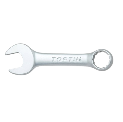 Cheie combinata scurta TOPTUL AAAF1717, cot 15 grade, deschidere cheie 17 mm, lungime 127 mm, otel crom vanadiu, finisaj satinat