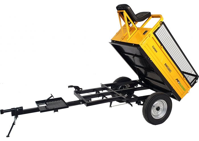 Remorca ProGARDEN Campo RM500C 468100RM500C, 500 kg, pentru motocultor, 1 osie, prindere bolt