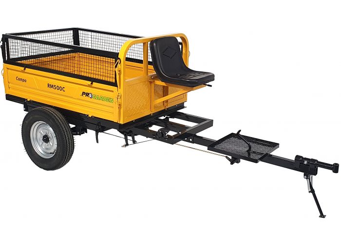 Remorca ProGARDEN Campo RM500C 468100RM500C, 500 kg, pentru motocultor, 1 osie, prindere bolt