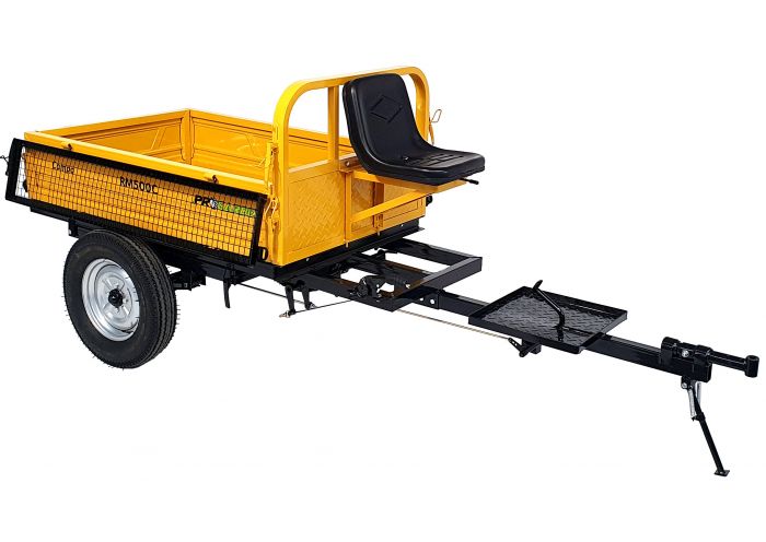 Remorca ProGARDEN Campo RM500C 468100RM500C, 500 kg, pentru motocultor, 1 osie, prindere bolt