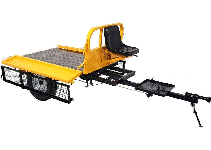 Remorca ProGARDEN Campo RM500C 468100RM500C, 500 kg, pentru motocultor, 1 osie, prindere bolt