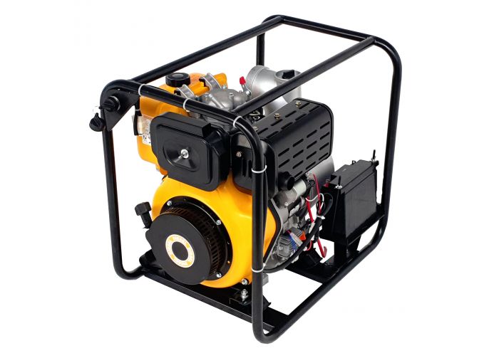 Motopompa ProGARDEN PD40E 1158010040E, 4 inch, 100 mm, diesel, apa curata, pornire electrica