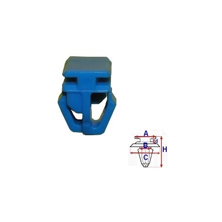 Set 10 clipsuri ROMIX B26296, montare exterior, pentru Honda