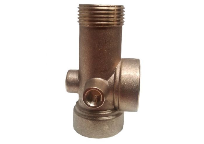 Racord 5 cai pentru hidrofor ProGARDEN TBC5 4570011177, FE 1 inch x FI 1 inch x FI 1 inch x FI 1/4 inch x FI 1/4 inch, alama