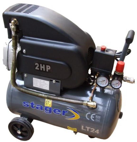 Compresor STAGER HM2024F 4530102024, 24 L, 8 bar, 1500 W, 23 kg